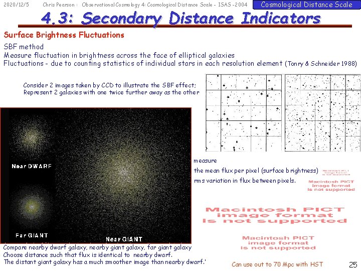 2020/12/5 Chris Pearson : Observational Cosmology 4: Cosmological Distance Scale - ISAS -2004 Cosmological