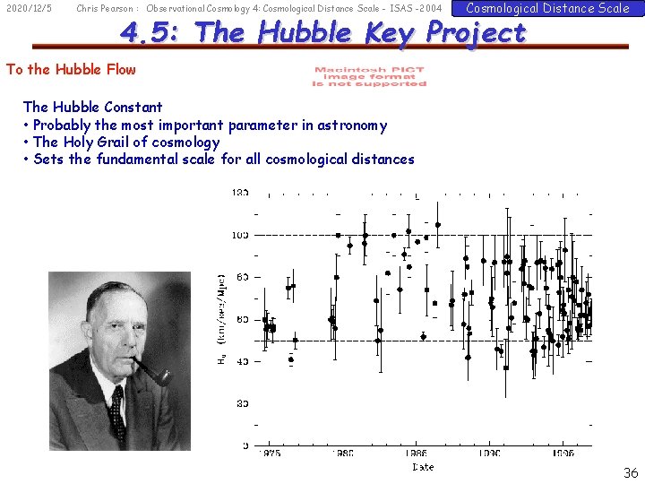 2020/12/5 Chris Pearson : Observational Cosmology 4: Cosmological Distance Scale - ISAS -2004 Cosmological