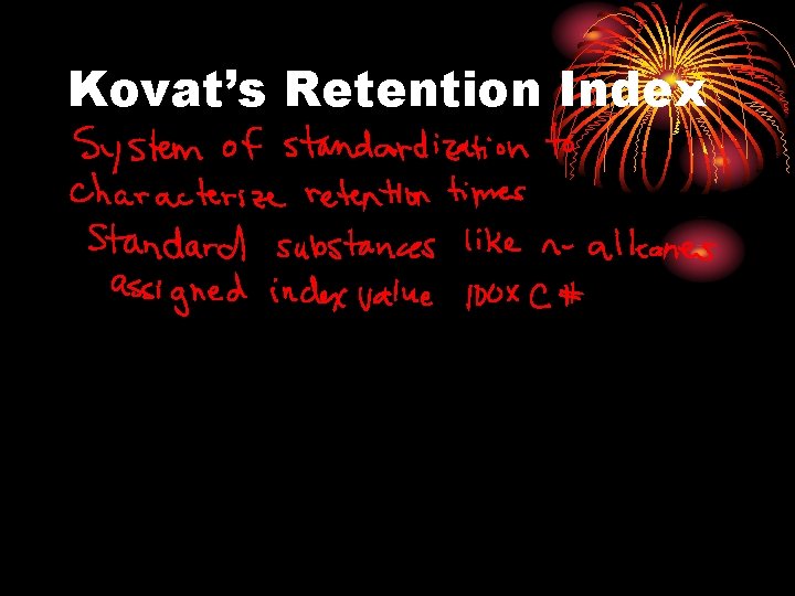 Kovat’s Retention Index 