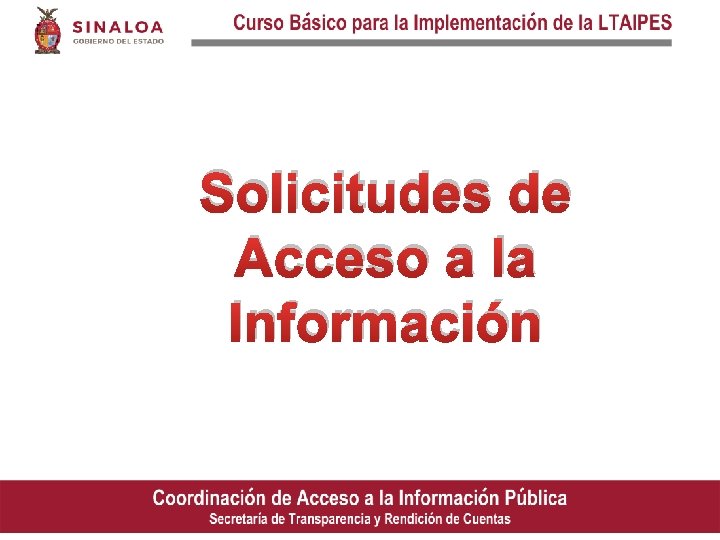 Solicitudes de Acceso a la Información 
