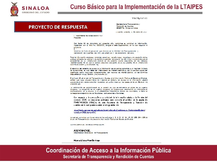 PROYECTO DE RESPUESTA 