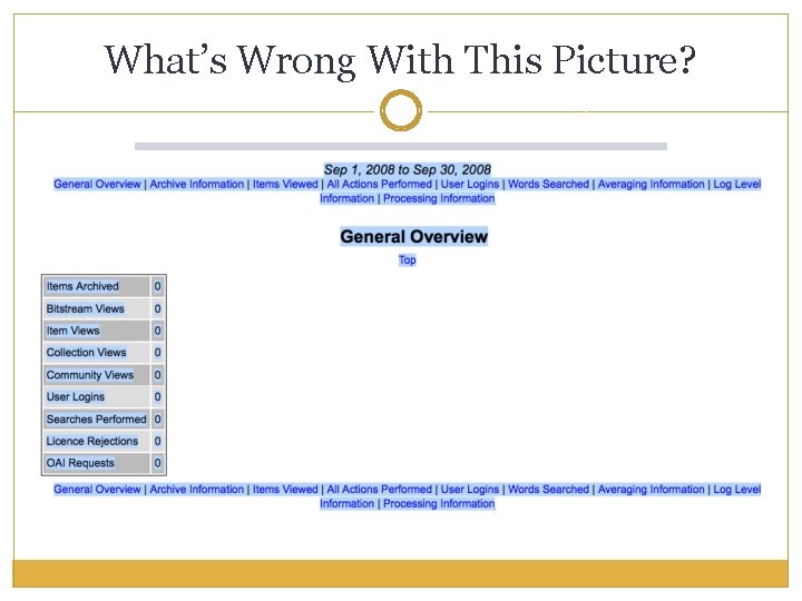 What’s Wrong With This Picture? 