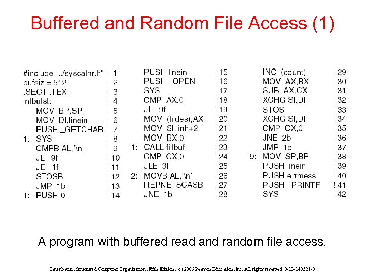 Buffered and Random File Access (1) A program with buffered read and random file Buffered and Random File Access (1) A program with buffered read and random file