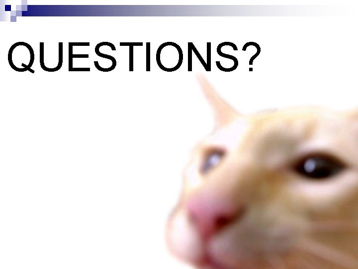 QUESTIONS? 