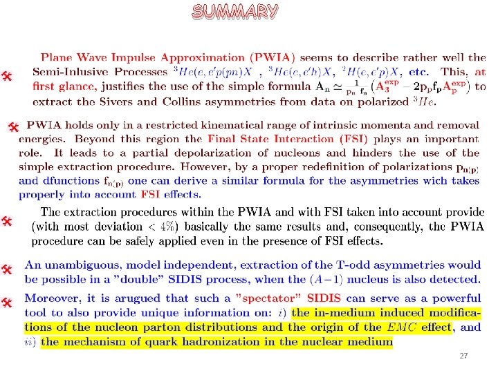 SUMMARY 27 