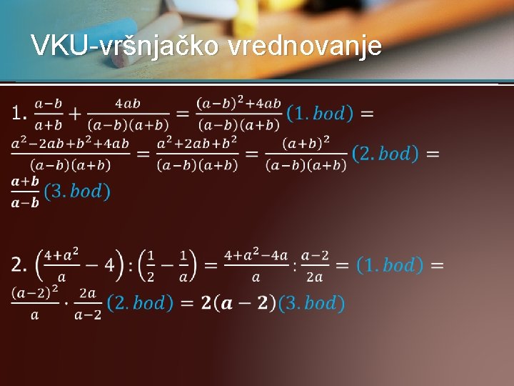 VKU-vršnjačko vrednovanje • 