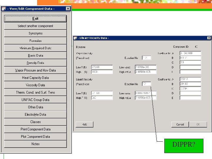 DIPPR? 