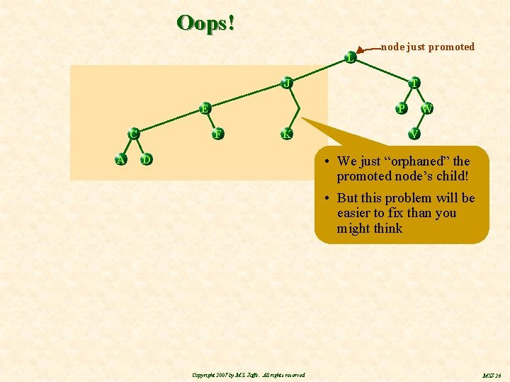 Oops! L node just promoted J E C A T P F K W