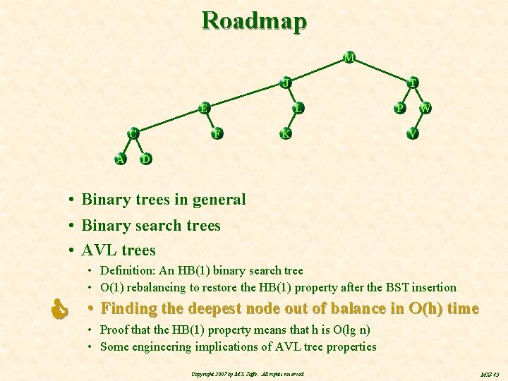 Roadmap M J E C A T L F K P W V D