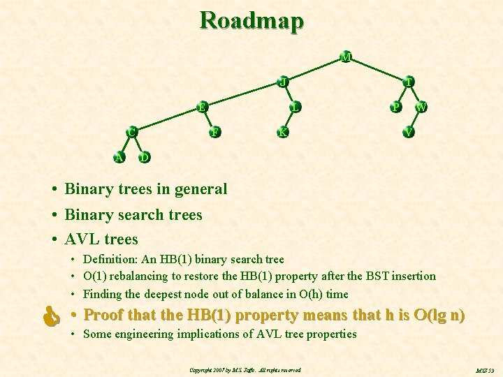 Roadmap M T J E C A L F K P W V D