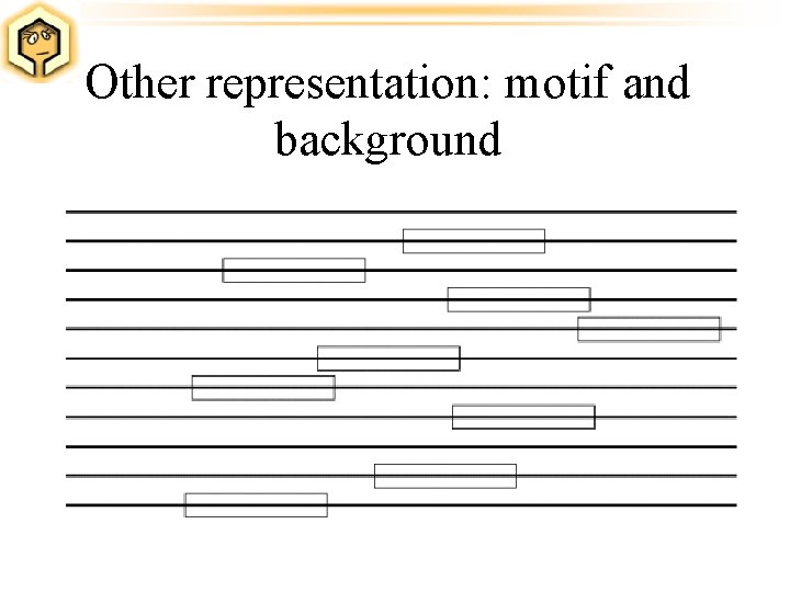 Other representation: motif and background 