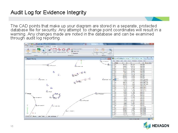 Audit Log for Evidence Integrity The CAD points that make up your diagram are