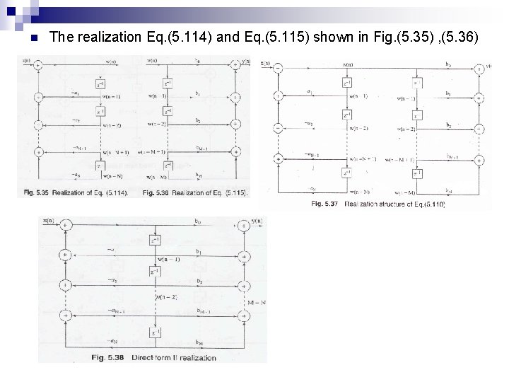 n The realization Eq. (5. 114) and Eq. (5. 115) shown in Fig. (5.