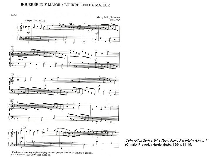 Celebration Series, 2 nd edition, Piano Repertoire Album 7 (Ontario: Frederick Harris Music, 1994),