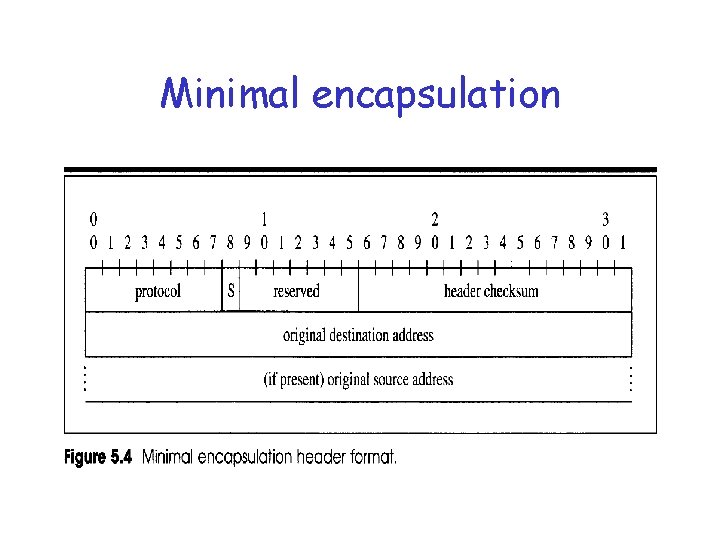 Minimal encapsulation 