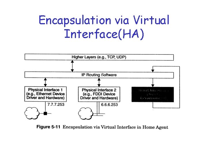 Encapsulation via Virtual Interface(HA) 