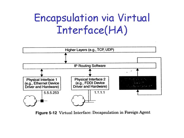 Encapsulation via Virtual Interface(HA) 