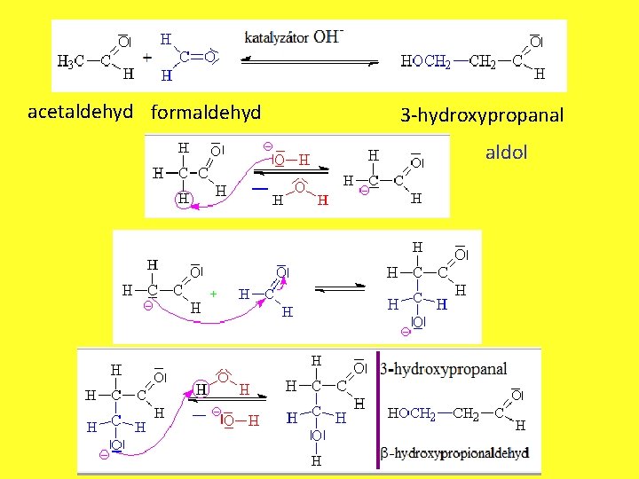 acetaldehyd formaldehyd 3 -hydroxypropanal aldol 