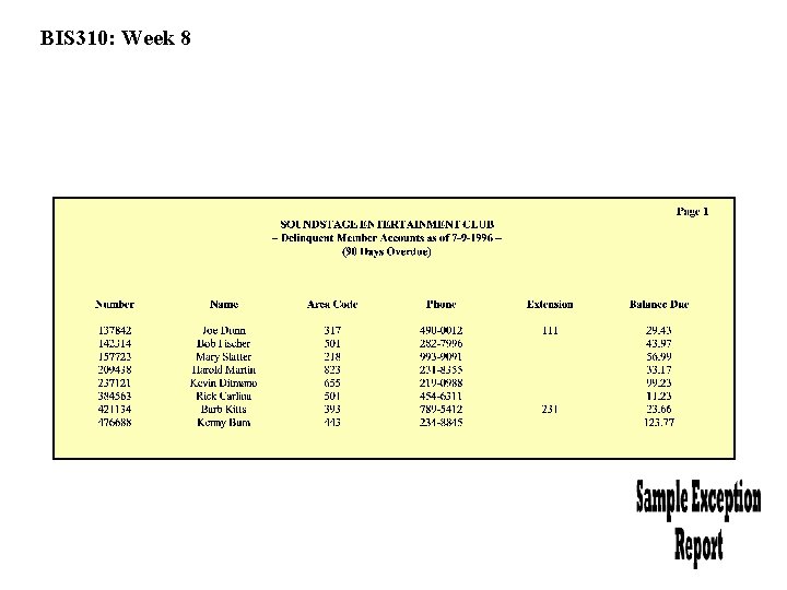 BIS 310: Week 8 