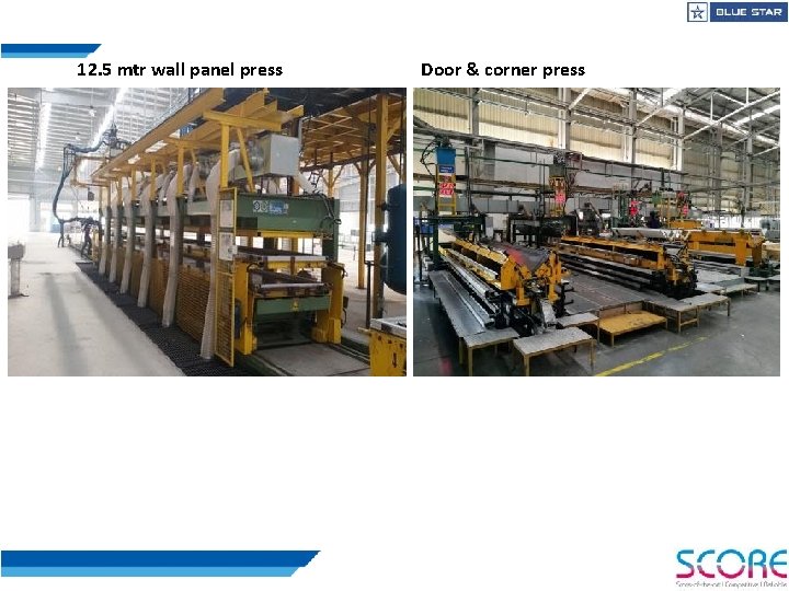 12. 5 mtr wall panel press Door & corner press 