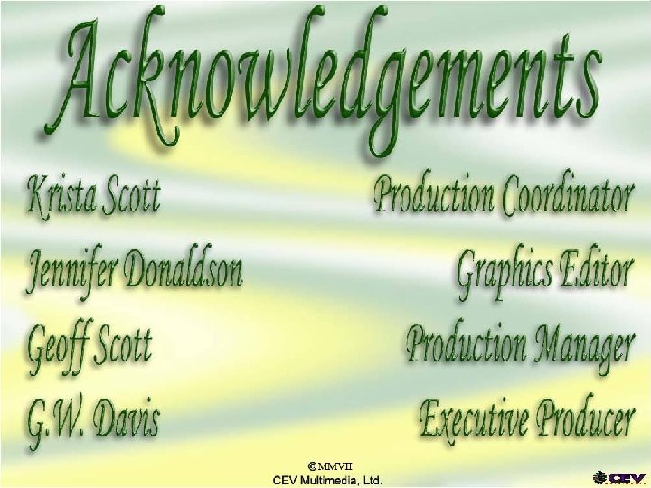 Acknowledgements 32 