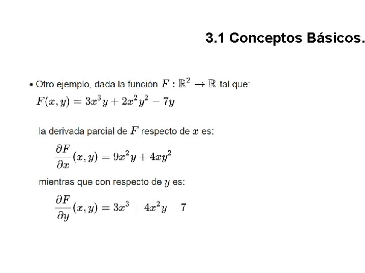 3. 1 Conceptos Básicos. 