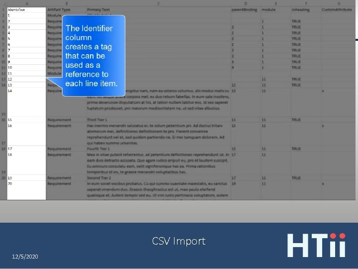 CSV Import 12/5/2020 