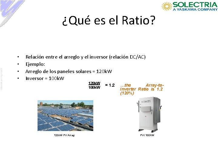 Elaborado por: Ing. A. M. O. ¿Qué es el Ratio? • • Relación entre