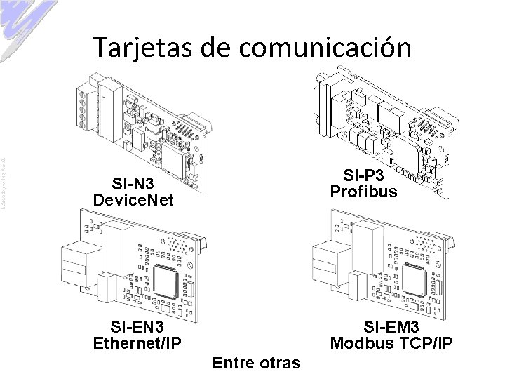 Elaborado por: Ing. A. M. O. Tarjetas de comunicación SI-N 3 Device. Net SI-P