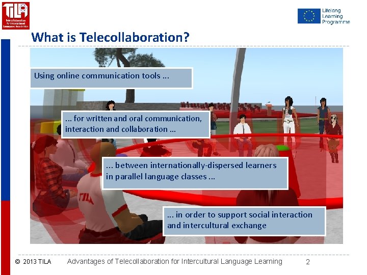 What is Telecollaboration? Using online communication tools. . . for written and oral communication,