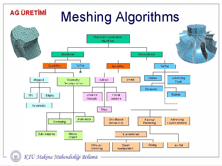 AĞ ÜRETİMİ Meshing Algorithms 