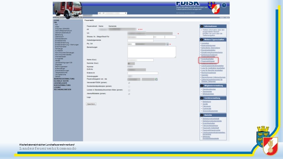 Niederösterreichsicher Landesfeuerwehrverband Landesfeuerwehrkommando 