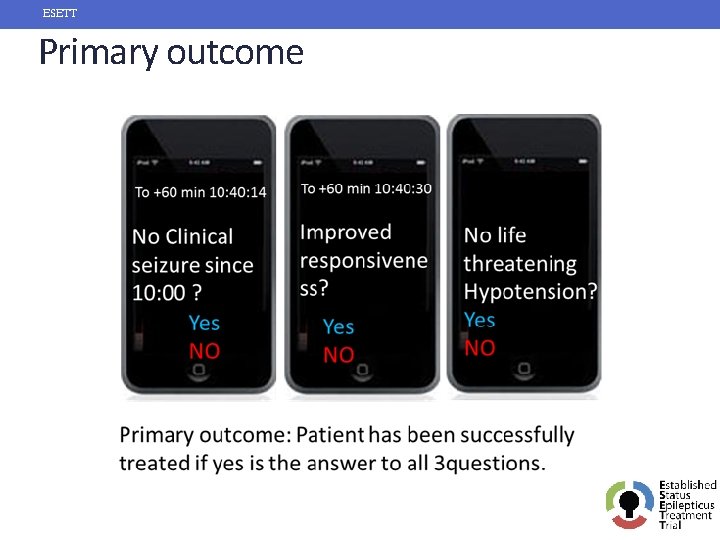 ESETT Primary outcome 