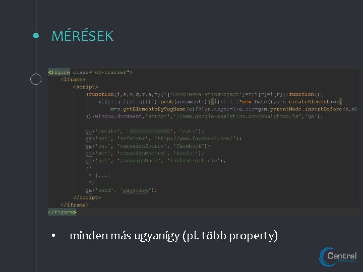 MÉRÉSEK • minden más ugyanígy (pl. több property) 