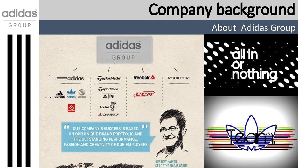 Company background About Adidas Group 