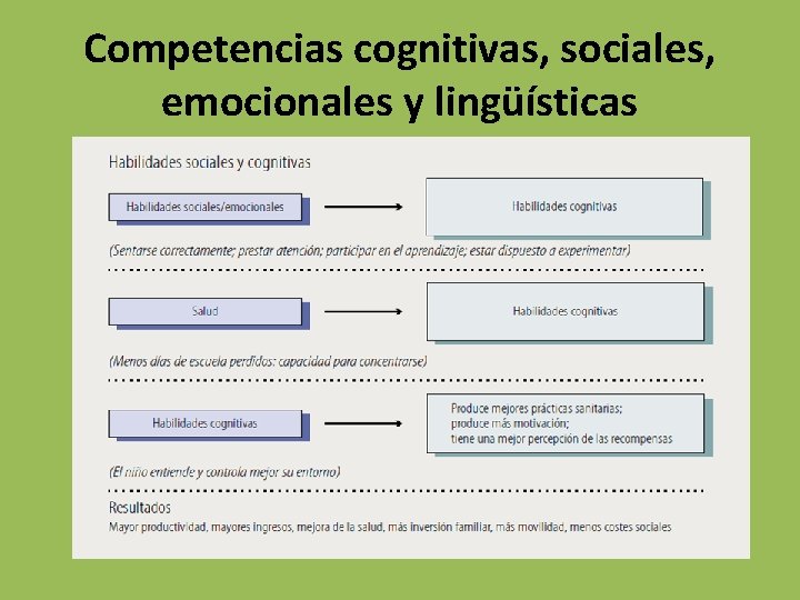 Competencias cognitivas, sociales, emocionales y lingüísticas 