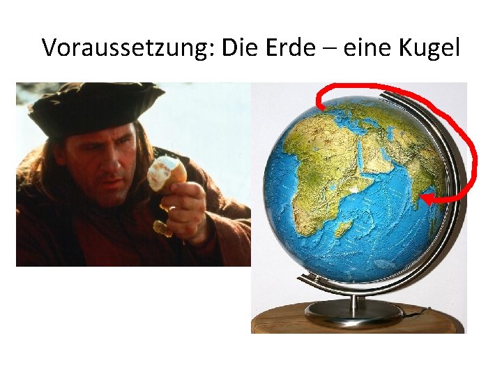 Voraussetzung: Die Erde – eine Kugel 