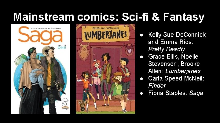 Mainstream comics: Sci-fi & Fantasy ● Kelly Sue De. Connick and Emma Rios: Pretty