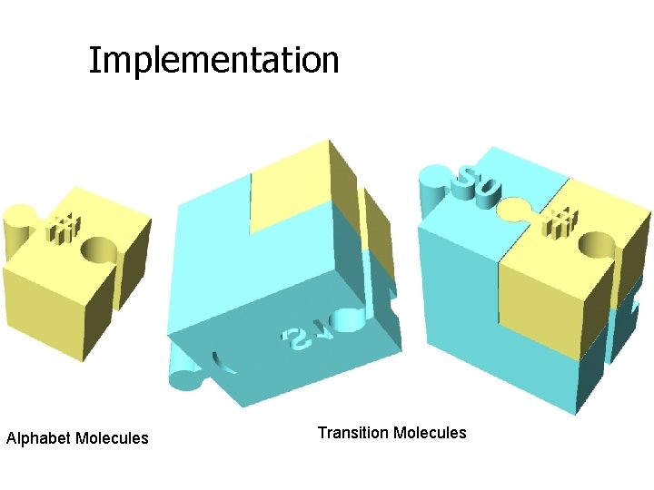 Implementation Alphabet Molecules Transition Molecules 
