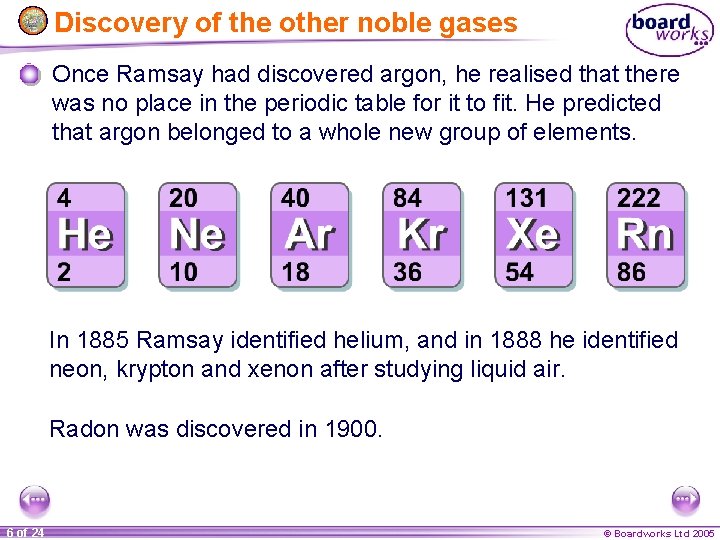 KS 4 Chemistry Noble Gases 1 of 24