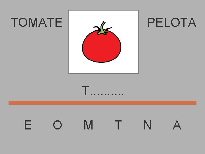 TOMATE PELOTA T. . E O M T N A 