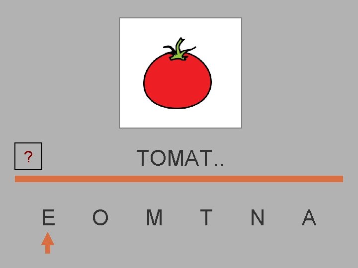 TOMAT. . ? E O M T N A 