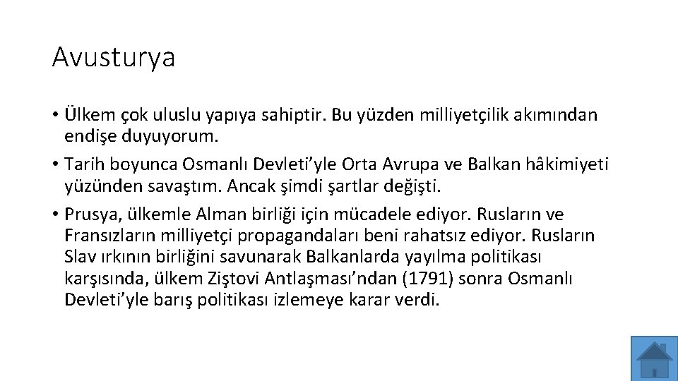 Avusturya • Ülkem çok uluslu yapıya sahiptir. Bu yüzden milliyetçilik akımından endişe duyuyorum. •