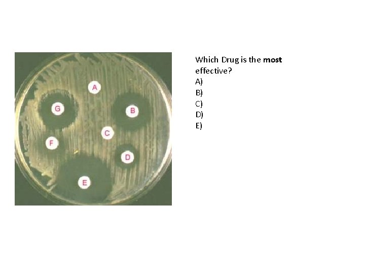 Which Drug is the most effective? A) B) C) D) E) 