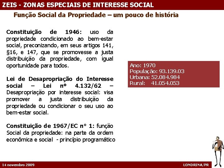 ZEIS - ZONAS ESPECIAIS DE INTERESSE SOCIAL Função Social da Propriedade – um pouco