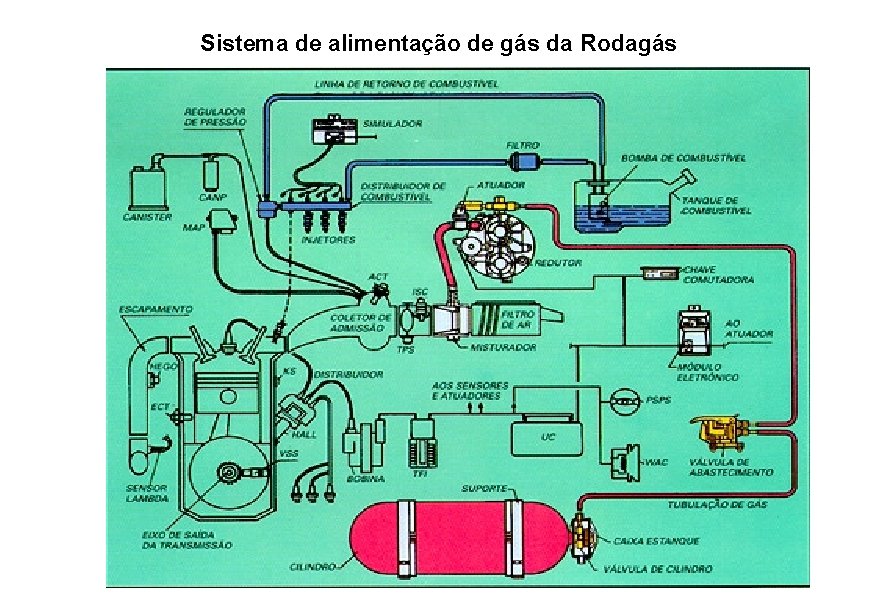 Sistema de alimentação de gás da Rodagás 