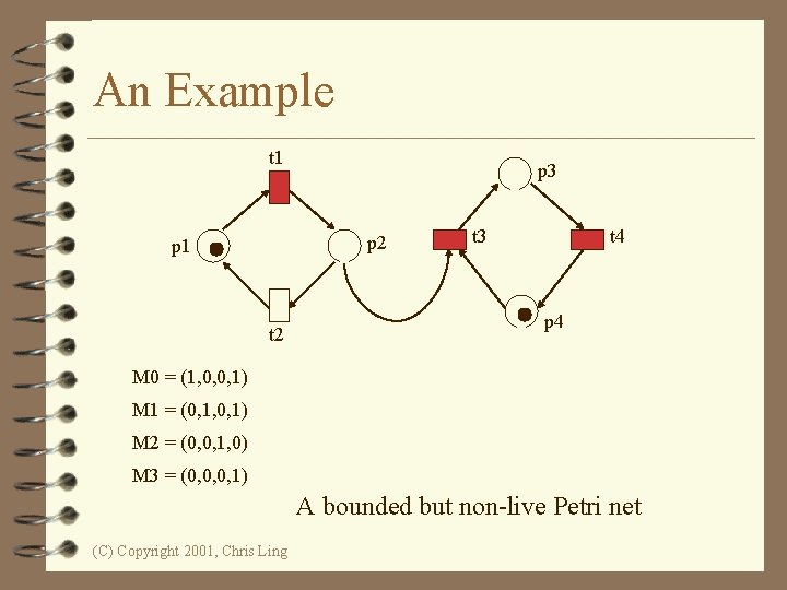 An Example t 1 p 3 p 2 p 1 t 2 t 3