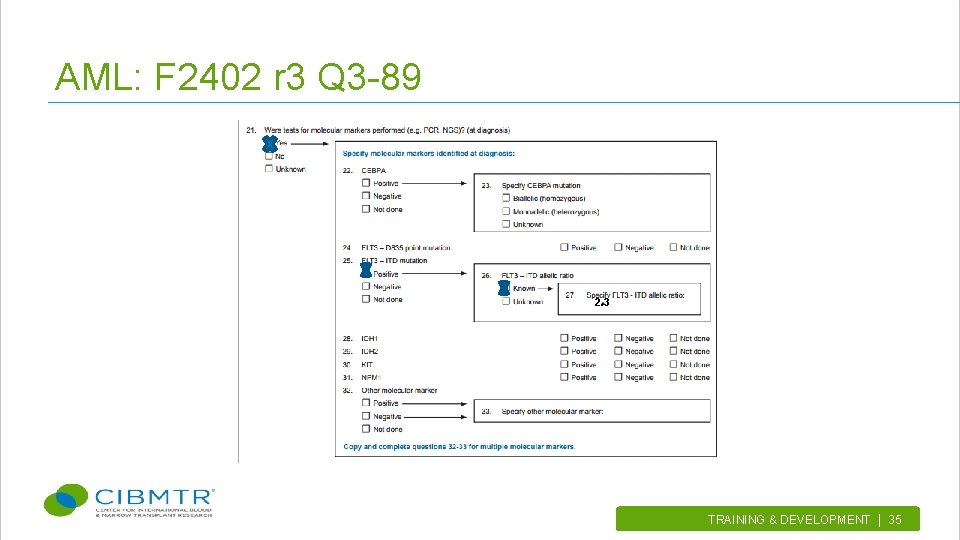 AML: F 2402 r 3 Q 3 -89 2. 3 TRAINING & DEVELOPMENT |