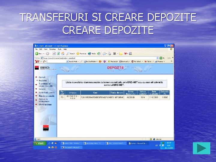 TRANSFERURI SI CREARE DEPOZITE 