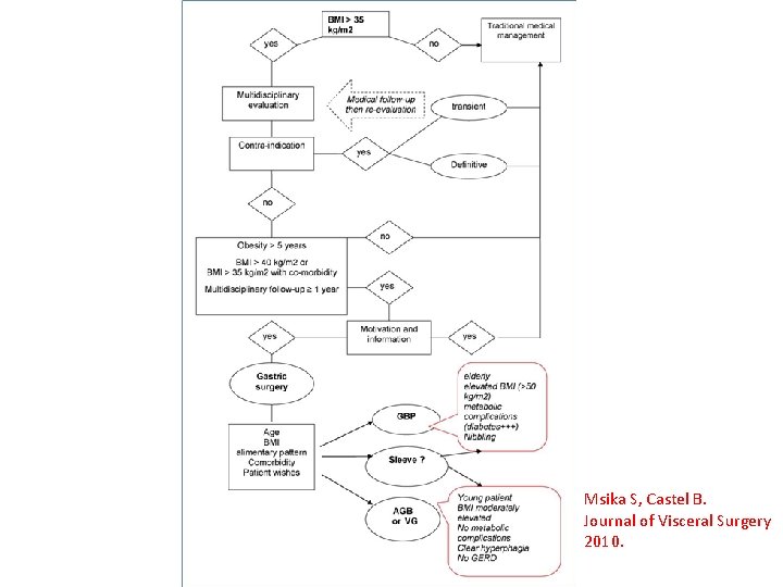 Msika S, Castel B. Journal of Visceral Surgery 2010. 